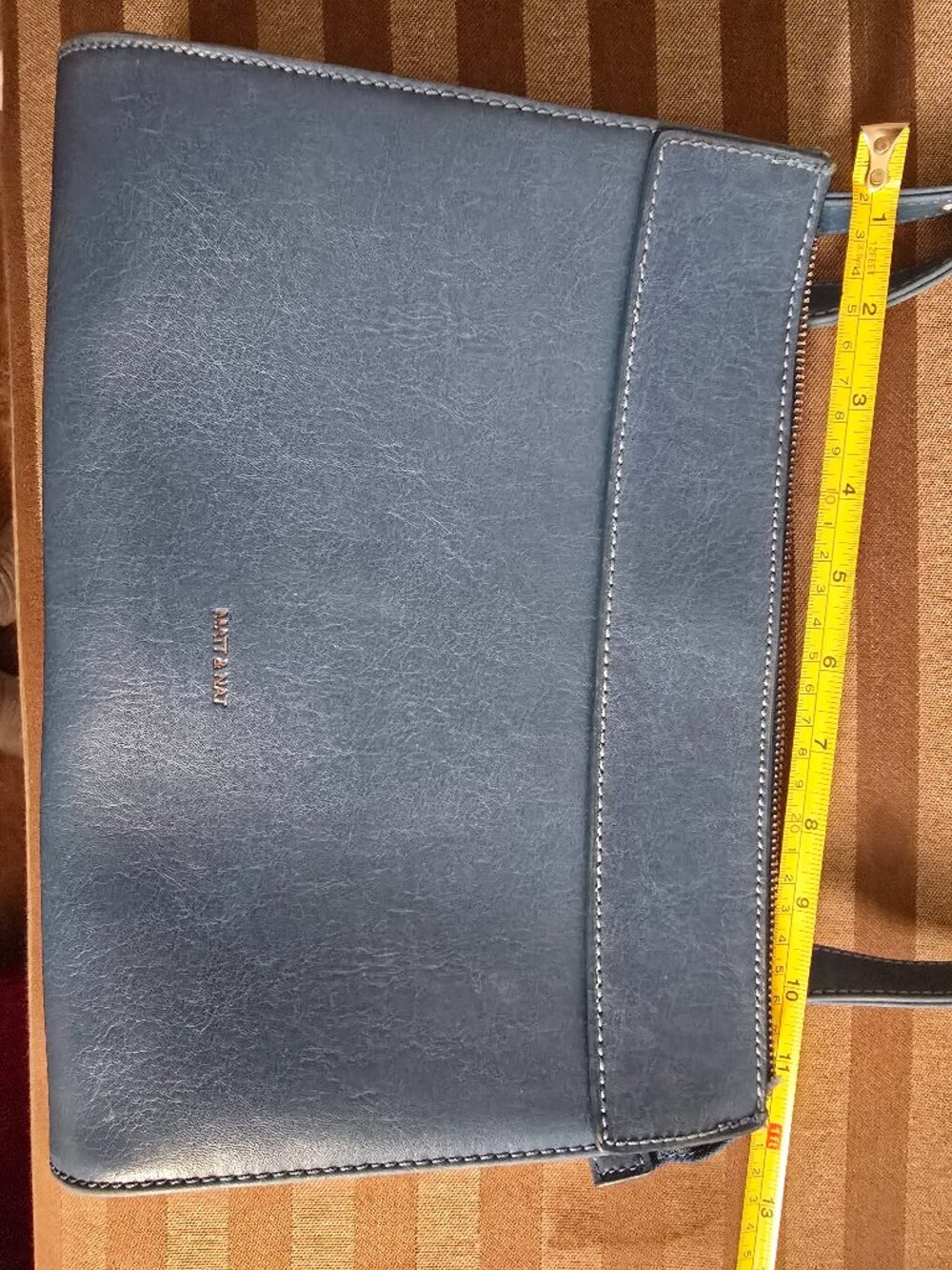 Matt & Nat East West Crossbody Purse – Retro Blue – Excellent Condition